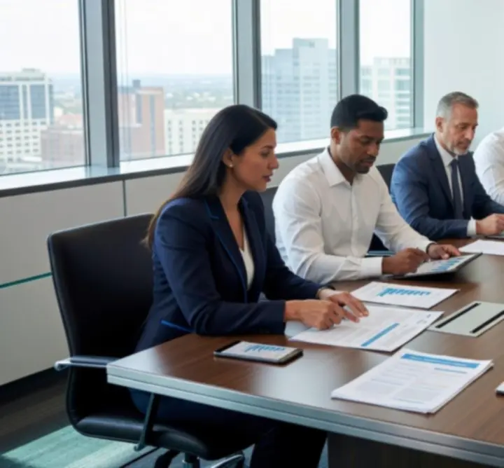 PIPS MEADOW LTD leadership collaborating over financial reports