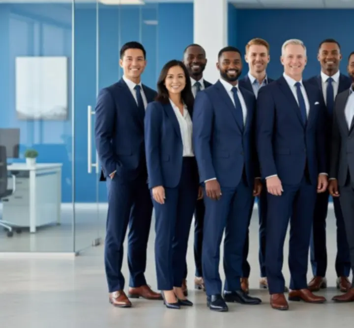 Leadership team portrait at PIPS MEADOW LTD